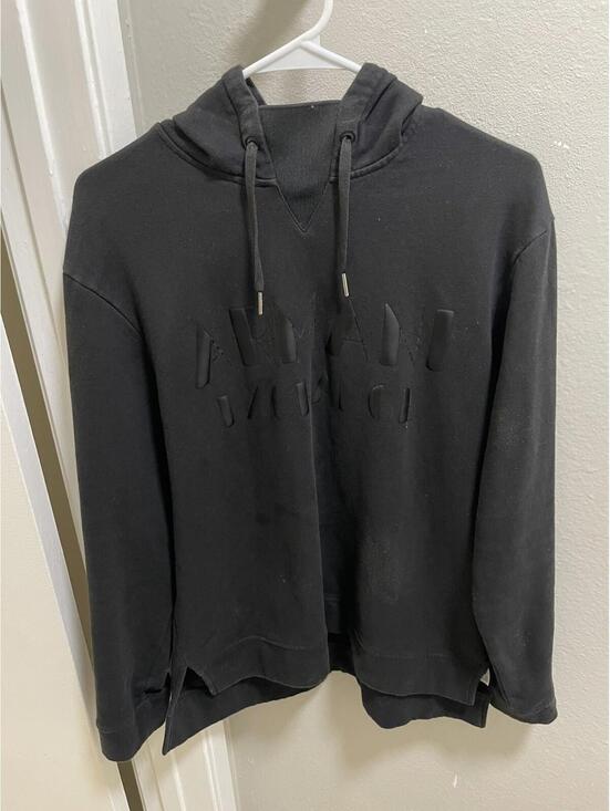Armani Exchange Other - Black Armani Exchange Hoodie with embossed logo Size Medium